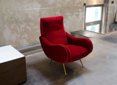 1950s red Armchair