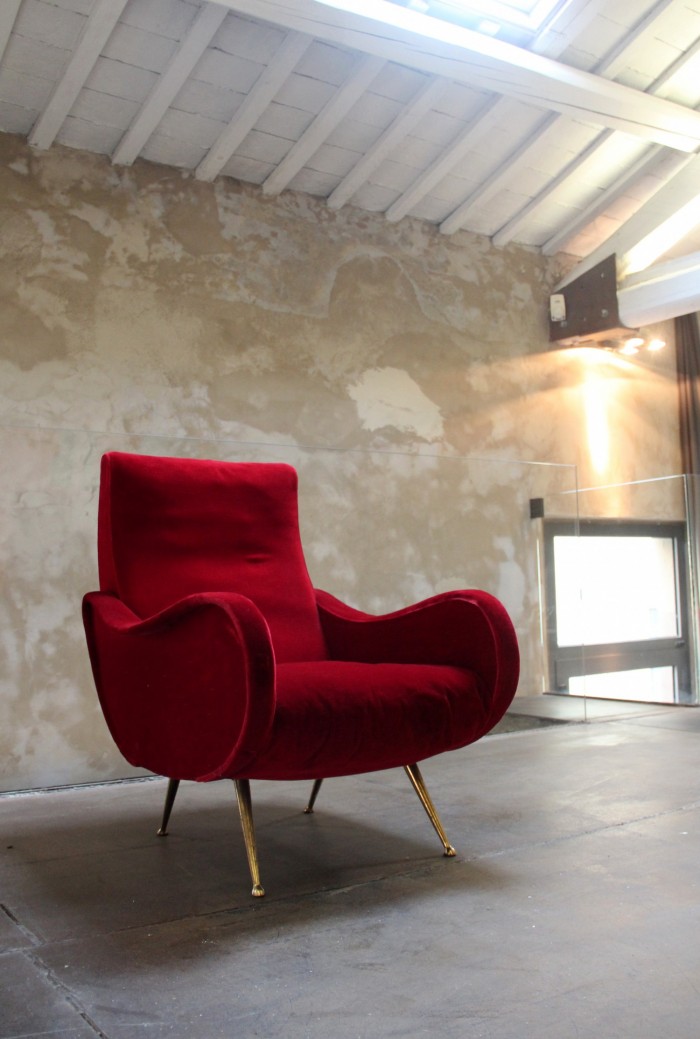 1950s red Armchair